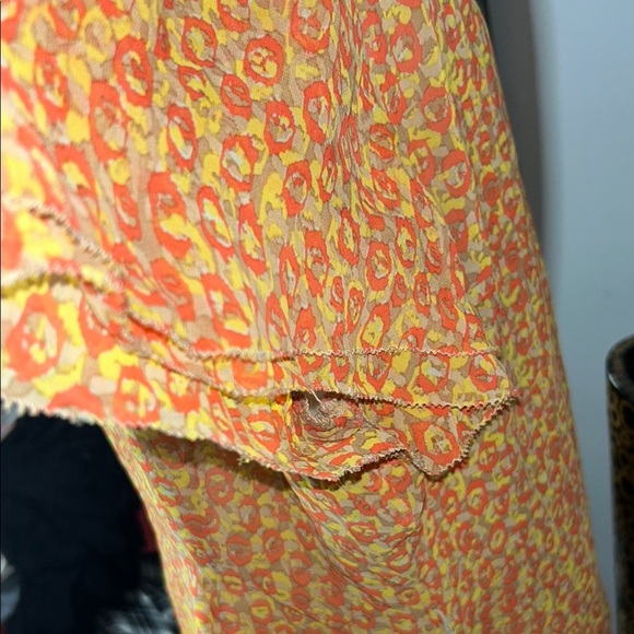 Attention Orange Flutter Sleeve Relaxed Blouse - Picture 7 of 8